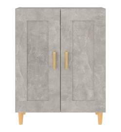 Buffet Gris béton 69,5x34x90 cm Bois d'ingénierie