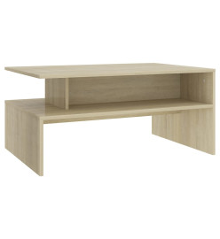 Table basse Chêne sonoma 90x60x42,5 cm Aggloméré