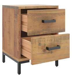 Tables de chevet 2 pcs 36x30x45 cm Bois de pin massif