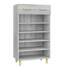 Armoire à chaussures Sonoma gris 60x35x105 cm Bois d'ingénierie