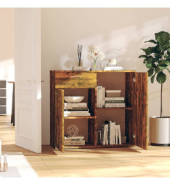 Buffet Chêne fumé 80x36x75 cm Bois d'ingénierie