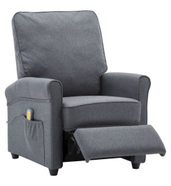 Fauteuil de massage Gris foncé Tissu