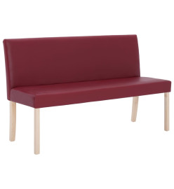 Banc 139,5 cm Rouge bordeaux Similicuir