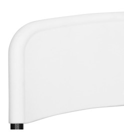 Chaises de jardin pliables 4 pcs PEHD Blanc