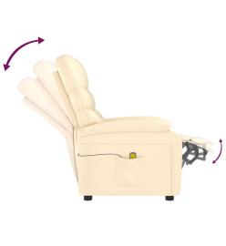 Fauteuil de massage Crème Similicuir