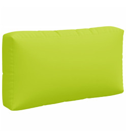 Coussins de palette 3 pcs vert vif tissu