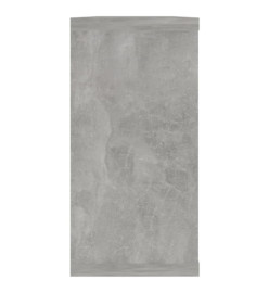 Étagères cube murales 2 pcs Gris béton 100x15x30 cm Aggloméré