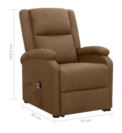 Fauteuil Marron Tissu