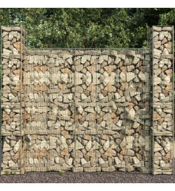 Mur en gabion avec couvercle Acier galvanisé 600 x 50 x 200 cm