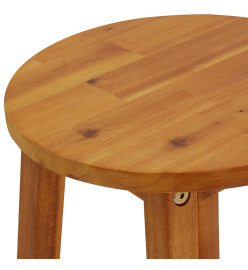 Tabourets de bar lot de 6 bois d'acacia solide
