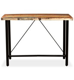 Table de bar Bois massif de récupération 150 x 70 x 107 cm