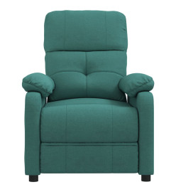 Fauteuil de massage Vert foncé Tissu