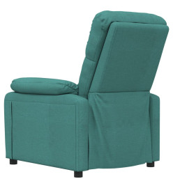 Fauteuil de massage Vert foncé Tissu