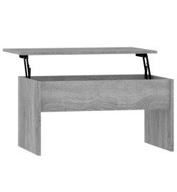 Table basse Sonoma gris 80x50,5x41,5 cm Bois d'ingénierie