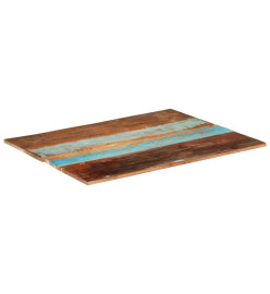 Dessus de table rectangulaire 70x90 cm 15-16 mm Bois récupéré