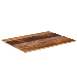 Dessus de table rectangulaire 70x90 cm 15-16 mm Bois récupéré