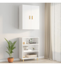 Armoire murale suspendue Blanc brillant 69,5x34x90 cm