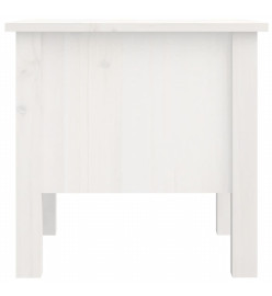 Table d'appoint Blanc 40x40x39 cm Bois massif de pin