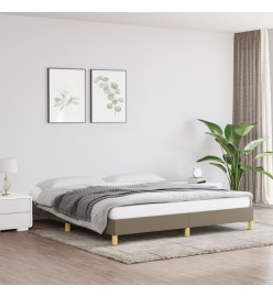 Cadre de lit Taupe 180x200 cm Tissu