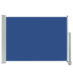 Auvent latéral rétractable de patio 80x300 cm Bleu