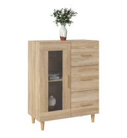 Buffet chêne sonoma 69,5x34x90 cm bois d'ingénierie