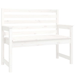 Ensemble à dîner de jardin 4 pcs blanc bois massif de pin