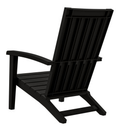 Chaises de jardin Adirondack lot de 2 noir polypropylène