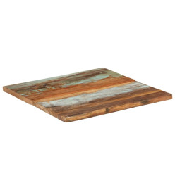 Dessus de table carré 60x60 cm 25-27 mm Bois de récupération