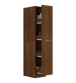 Armoire apothicaire Chêne marron 30x42,5x150 cm Bois ingénierie