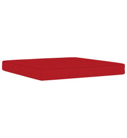 Salon de jardin 6 pcs avec coussins rouge