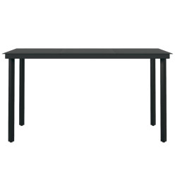 Ensemble de salle à manger de jardin 5 pcs Anthracite