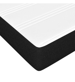 Lit à sommier tapissier avec matelas Noir 180x200 cm Tissu