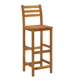 Ensemble de bar de jardin 7 pcs Bois d'acacia solide