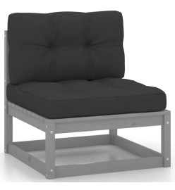 Salon de jardin 8 pcs avec coussins Bois de pin massif