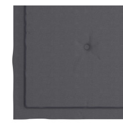 Chaises de jardin 2 pcs avec coussins anthracite Bois de teck