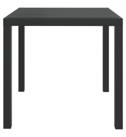 Mobilier à dîner de jardin et coussins 5pcs Résine tressée Gris