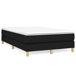 Lit à sommier tapissier avec matelas Noir 120x200 cm Tissu