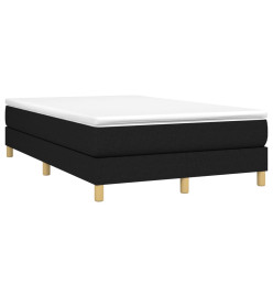 Lit à sommier tapissier avec matelas Noir 120x200 cm Tissu