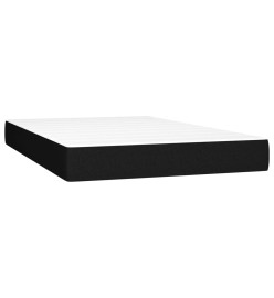 Lit à sommier tapissier avec matelas Noir 120x200 cm Tissu