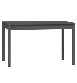 Ensemble à dîner de jardin 4 pcs gris bois massif de pin