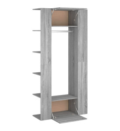 Armoires de couloir 2 pcs Sonoma gris Bois d'ingénierie