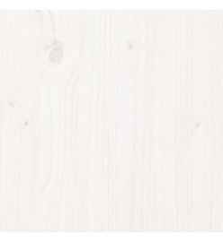 Tête de lit Blanc 94x6x82,5 cm Bois massif de pin