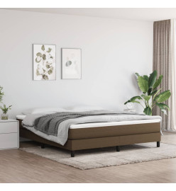 Matelas de lit à ressorts ensachés Marron foncé 180x200x20 cm