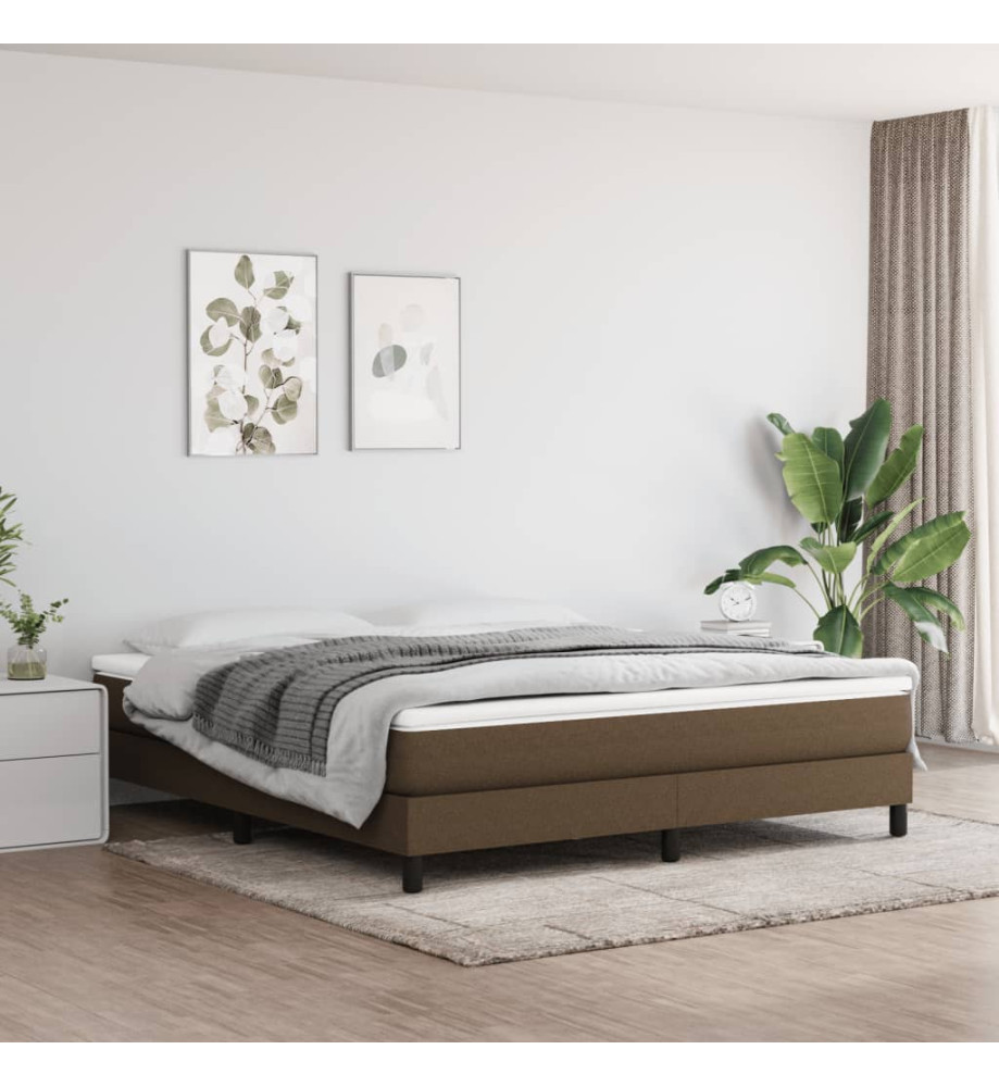 Matelas de lit à ressorts ensachés Marron foncé 180x200x20 cm Matelas de lit à ressorts ensachés Marron foncé 180x200x20 cm