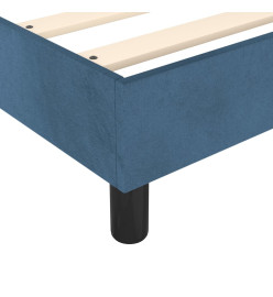 Lit à sommier tapissier et matelas Bleu foncé 200x200cm Velours