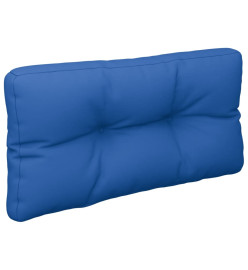 Coussin de palette bleu royal 80x40x10 cm tissu