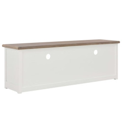 Meuble TV Blanc 120x30x40 cm Bois