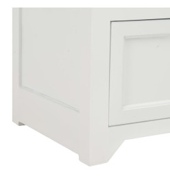 Meuble TV Blanc 120x30x40 cm Bois