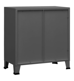 Coffre de rangement industriel Anthracite 75x40x80 cm Acier