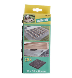 wolfcraft Bloc de support pour pose de panneau 20 pcs 6987000